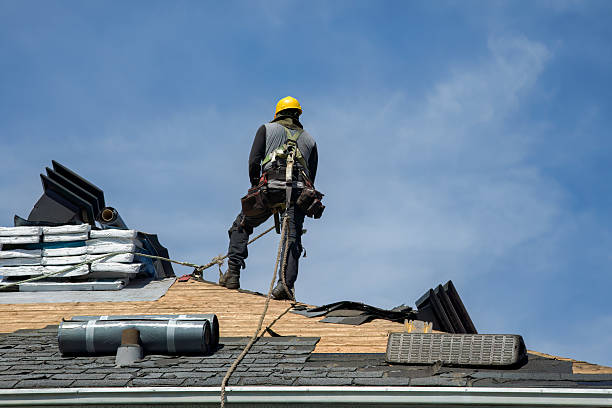 Professional Roofing technician working in Cropseyville, NY